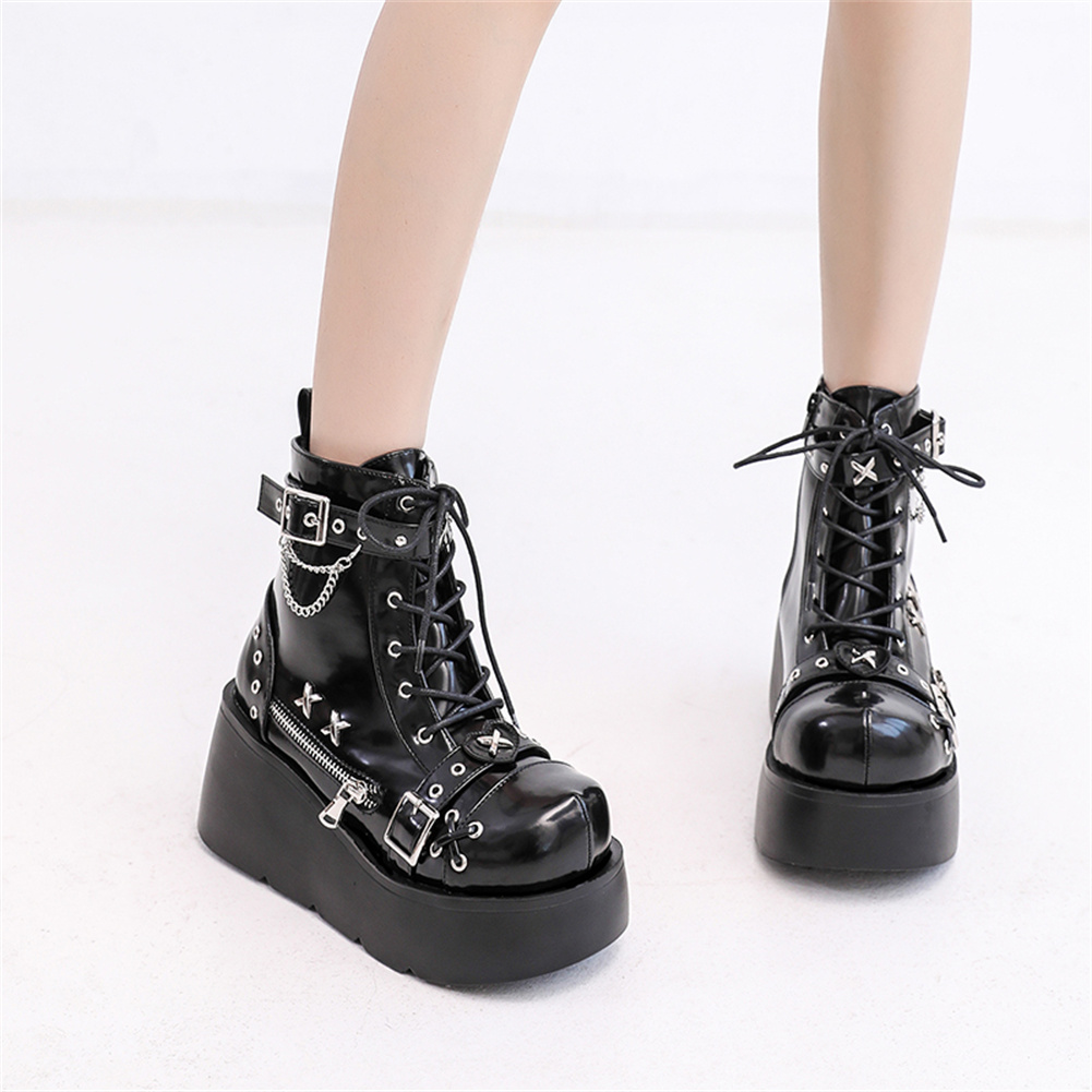Nuevos botines góticos con pla - Motorcycle Chain reseña y precio